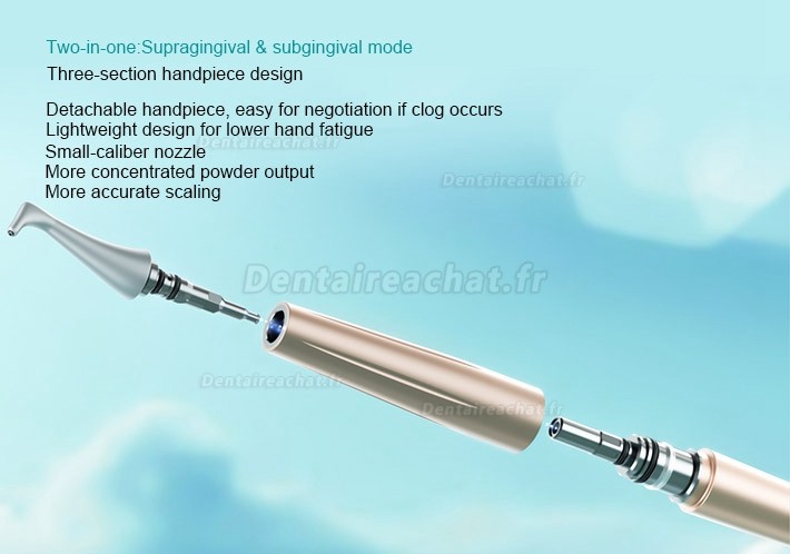 Woodpecker AP-A aéropolisseur dentaire (pièce à main sous-gingivale + supragingivale)